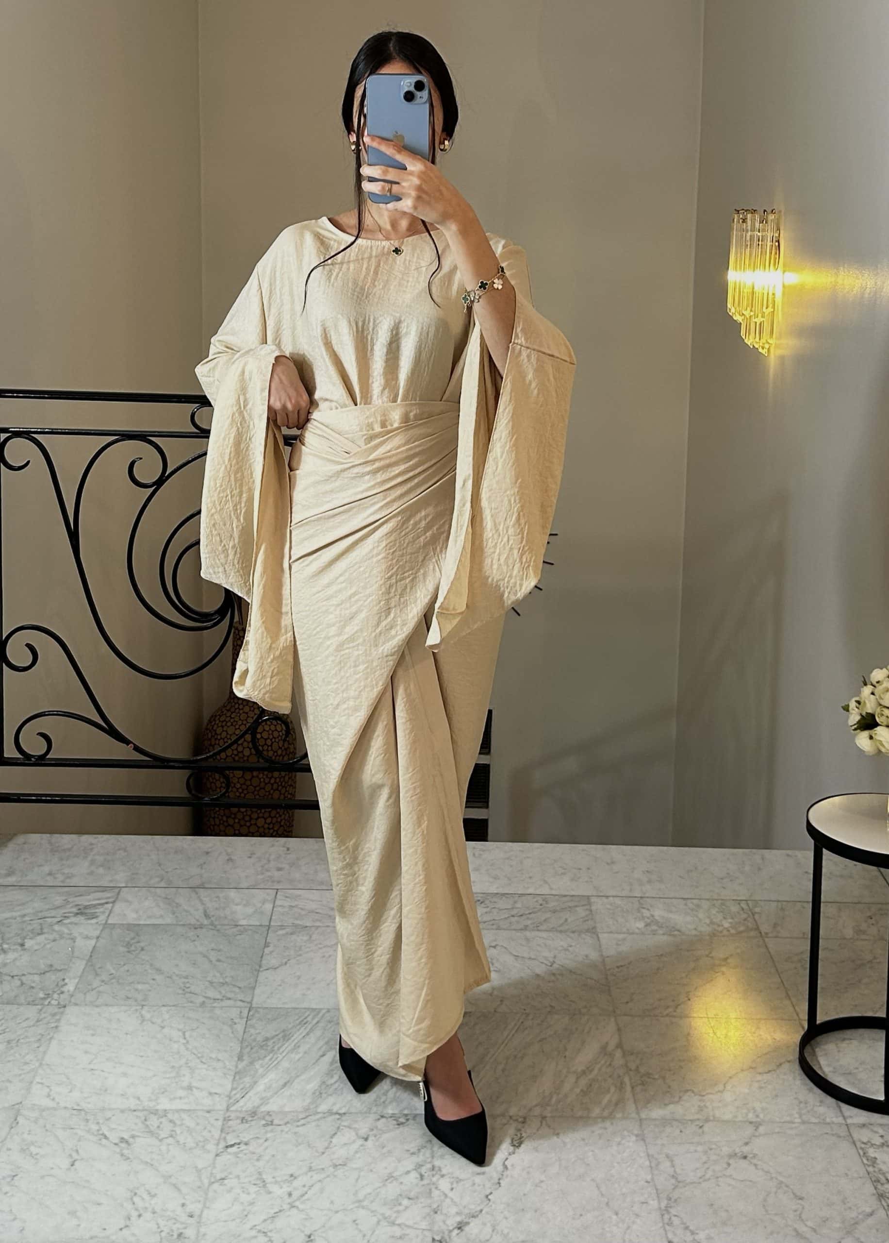 Ensemble effet lin [BEIGE