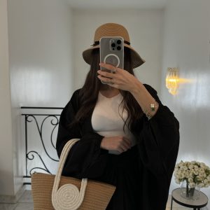 Sac en osier spirale [BLANC]