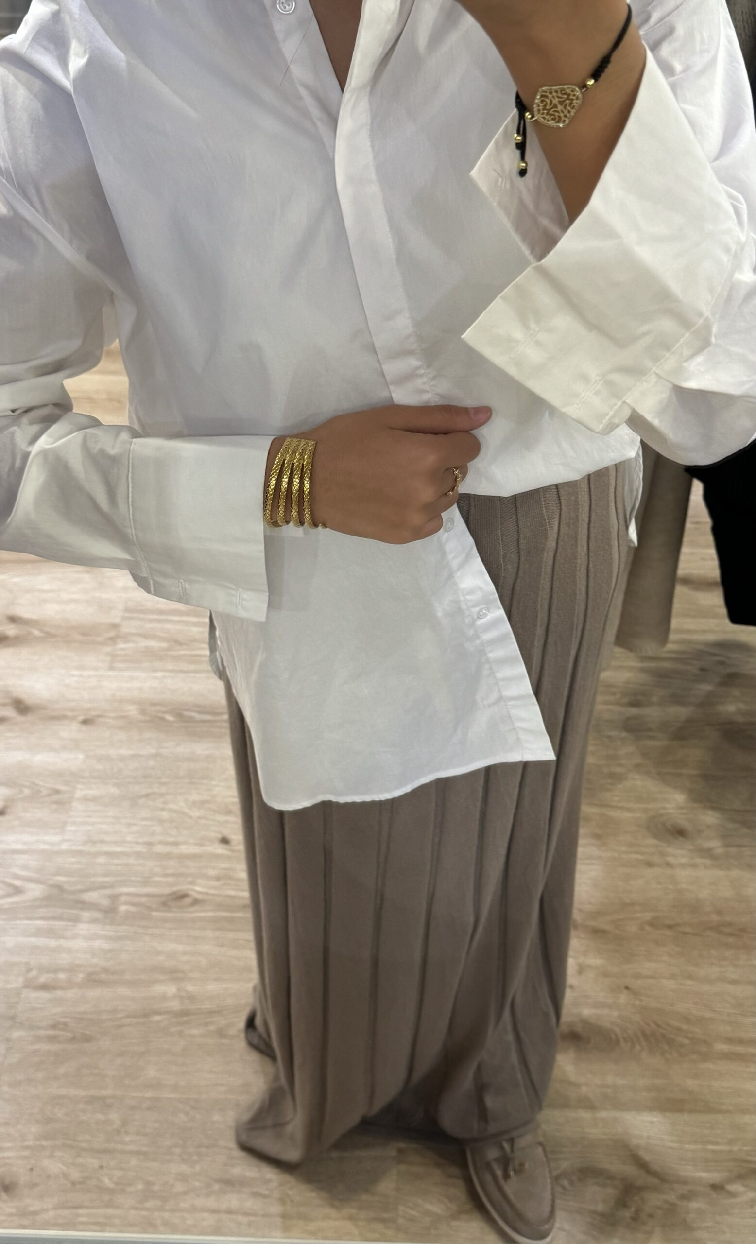 Jupe d’automne maxi longue [TAUPE]