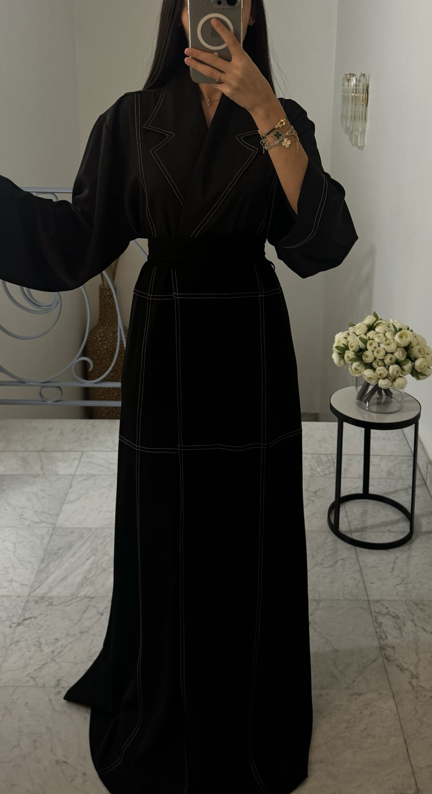 Abaya trench [NOIR]