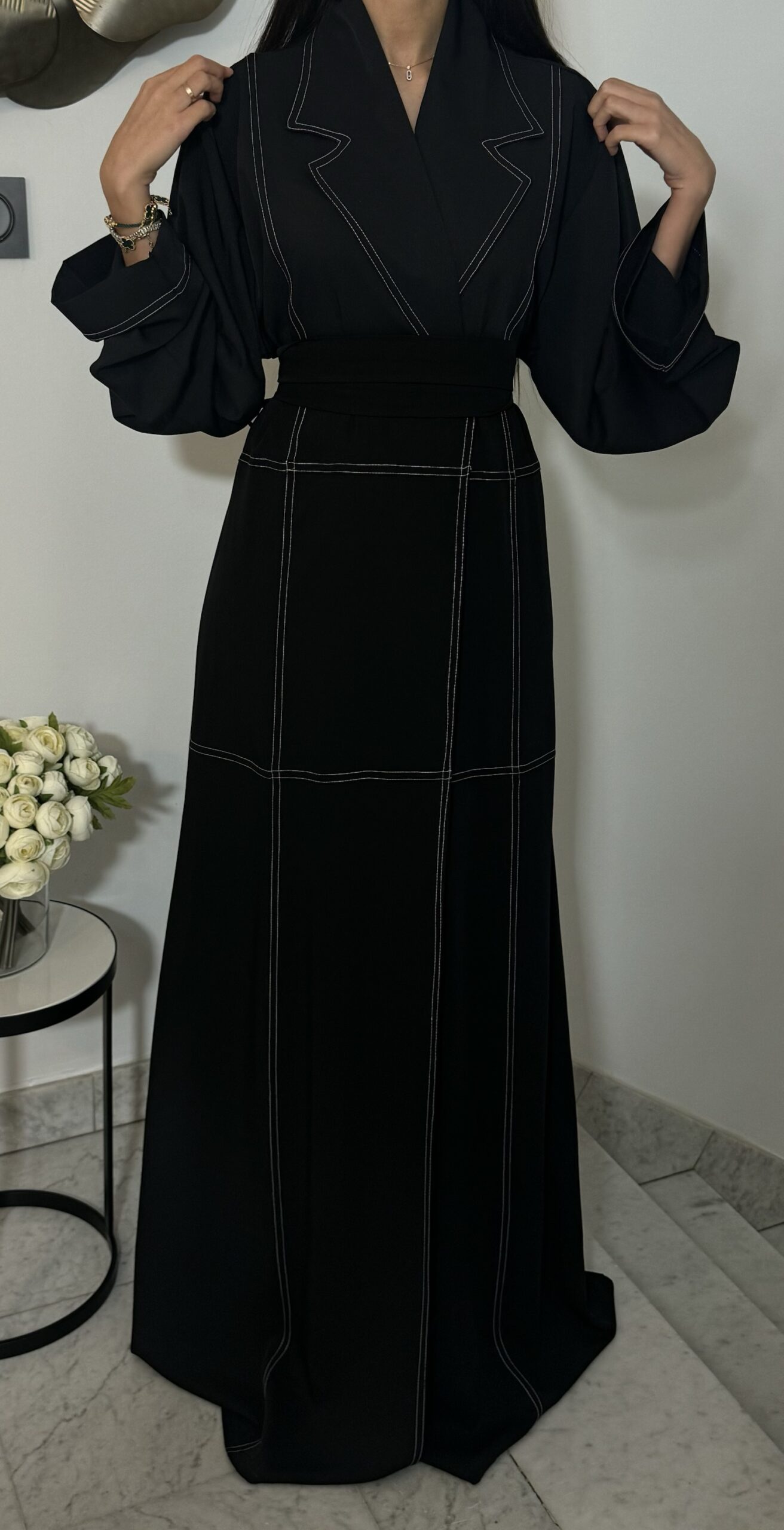 Abaya trench [NOIR]