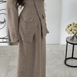 Ensemble réglable blazer [TAUPE]