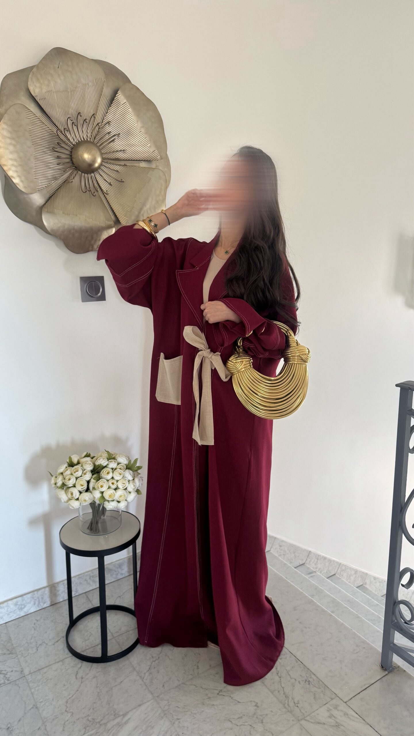 Ensemble kimono noeud [BORDEAU]