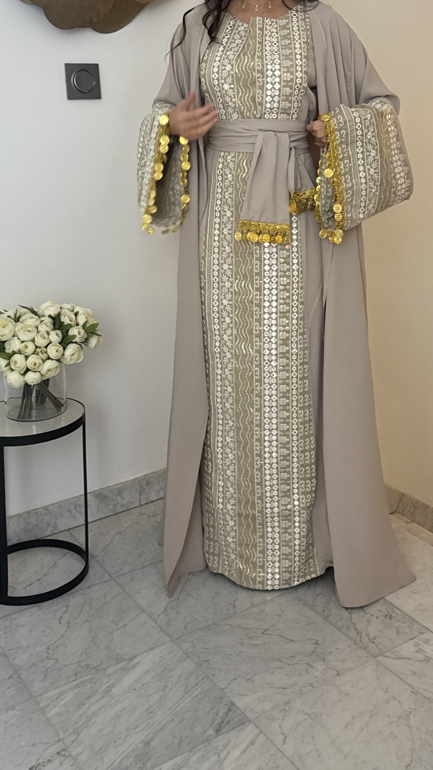 CREATION - Ensemmble majestueux KUWAIT [BEIGE]