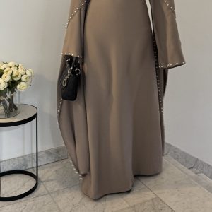 Robe a lacets cape [TAUPE]