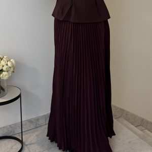 Haut lacets au dos [BORDEAUX]