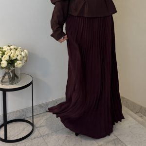 Haut lacets au dos [BORDEAUX]