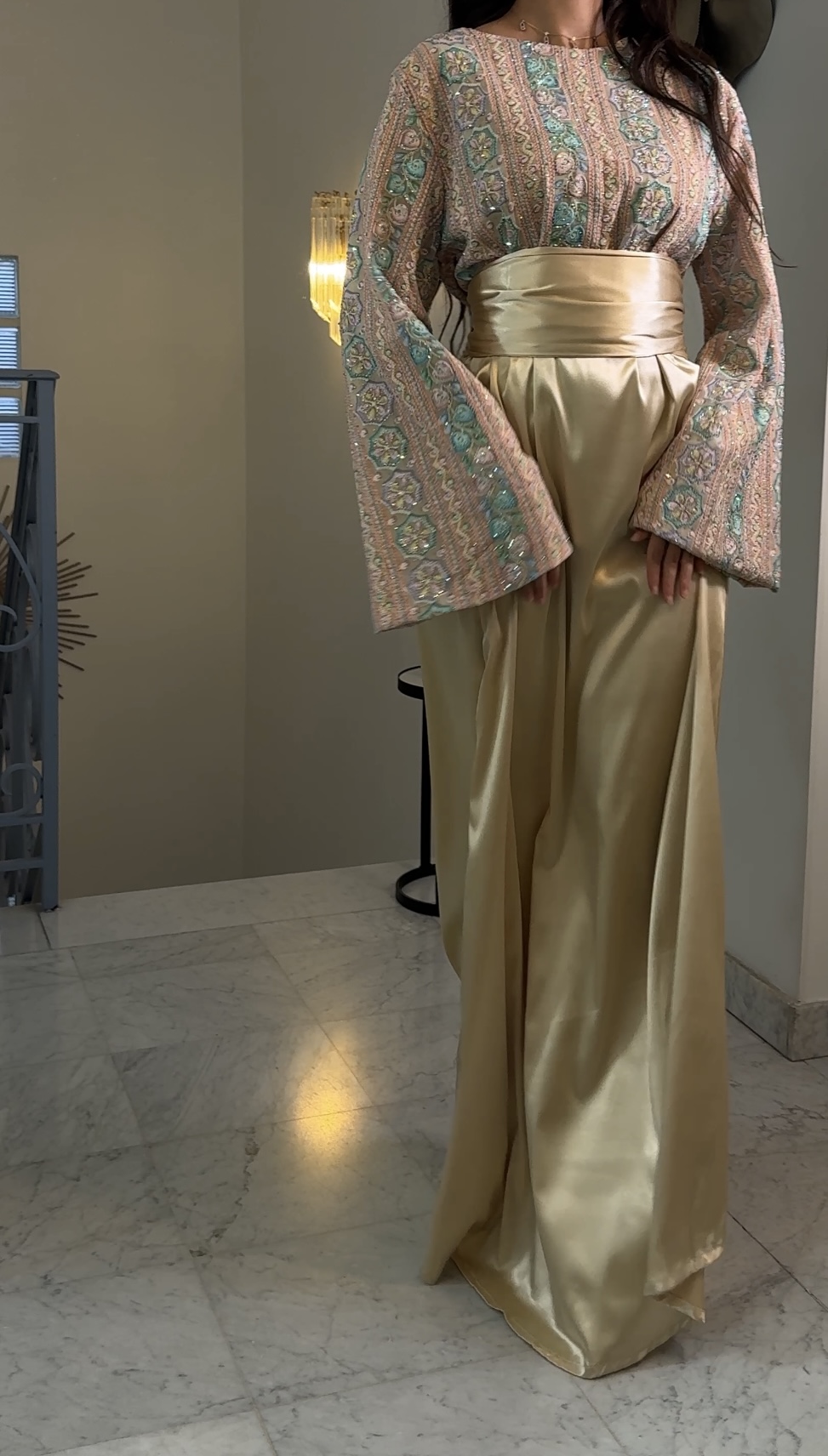 CRÉATION - Robe style caftan [BEIGE]