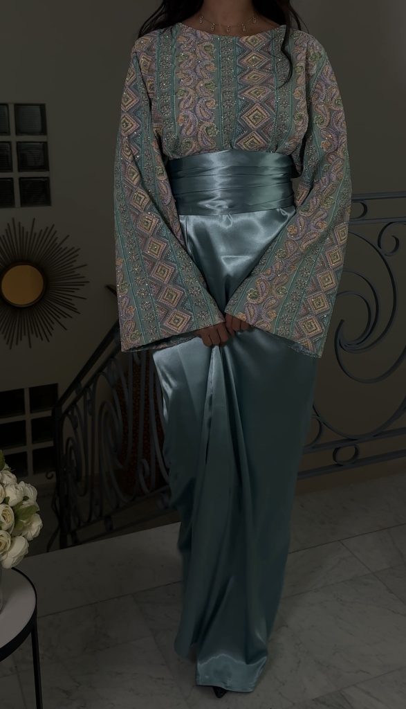 CRÉATION - Robe style caftan [BLEU]