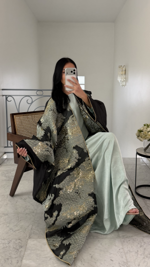 Ensemble kimono brocard Kuwaiti [VERT]