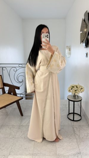 Ensemble 2 pièces style caftan [BEIGE]