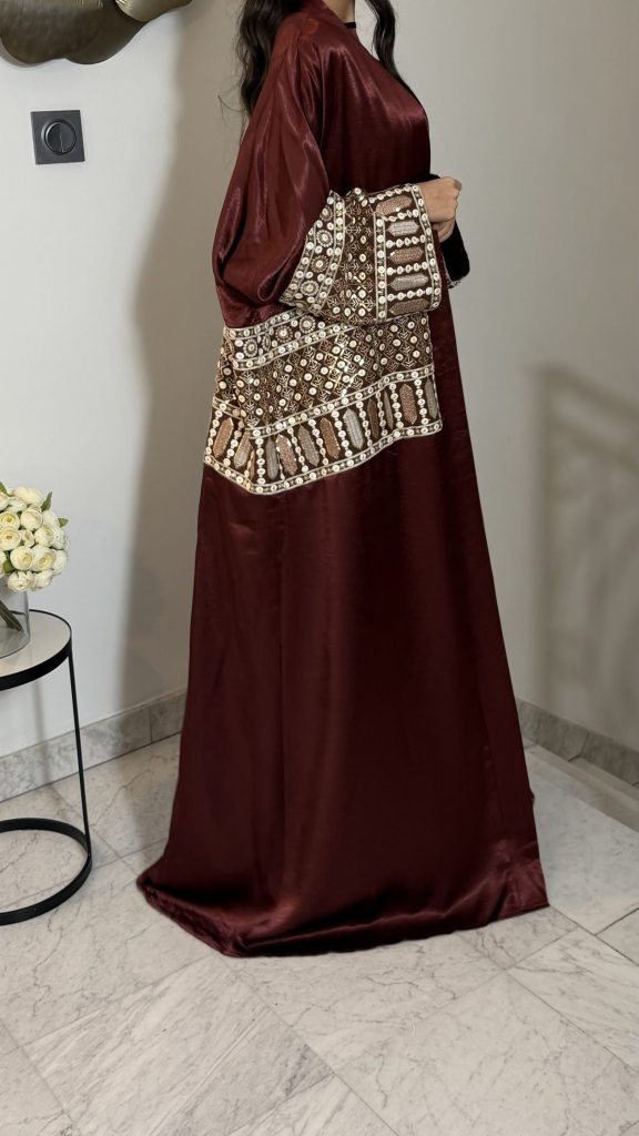 Ensemble deux pièces saree [BORDEAUX]