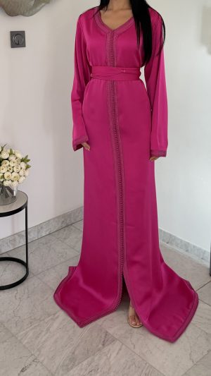 Caftan en satin premium [ROSE]