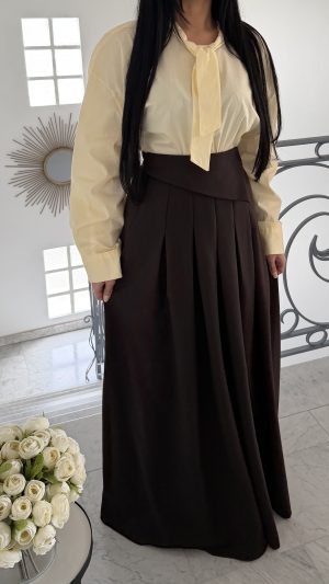 Chemisier long  noeud  [JAUNE]