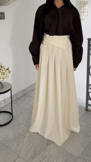 Chemisier long  noeud  [MARRON]