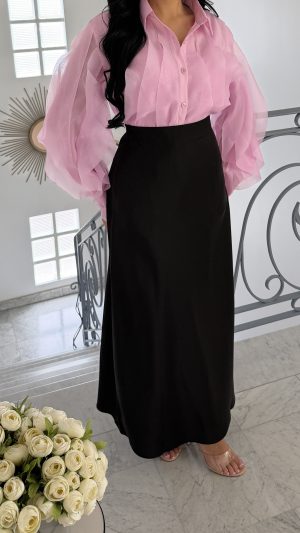 Chemisier en organza [ROSE]