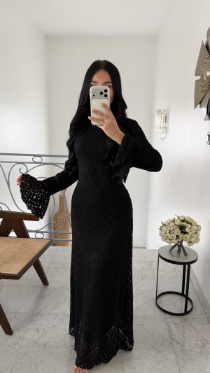 Robe en dentelle [NOIR]