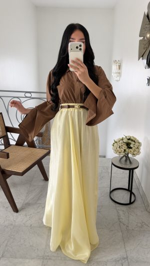 Chemisier sfifa [MARRON]