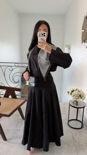 Jupe cintrée zip [NOIR]