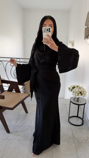 Robe portefeuille [NOIR]
