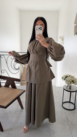 Ensemble 100% coton oversize [TAUPE]