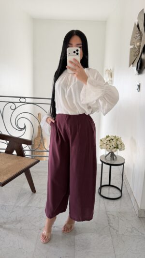 Pantalon 3/4 [BORDEAUX]