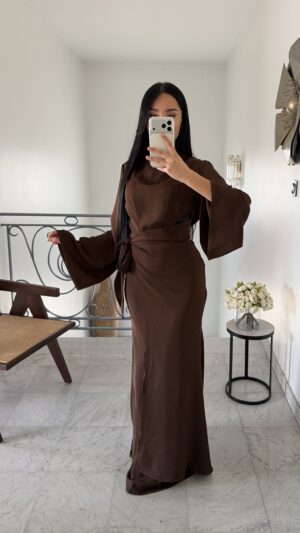 Robe portefeuille [MARRON]