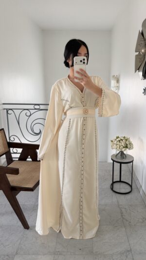 Caftan perlé [ECRUE]