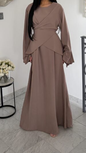 Ensemble croisé [TAUPE]