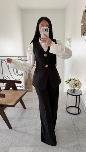Pantalon de tailleur [NOIR]