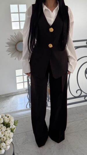 Blazer sans manches [NOIR]