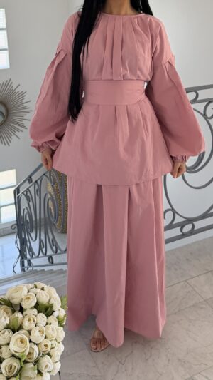 Ensemble 100% coton oversize [ROSE]