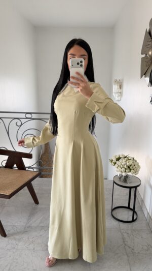 Robe chemise cintrée [VERT]
