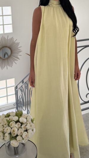 Robe sans manche évasée [VERT]