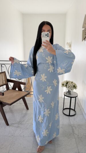 Robe florale [BLEU]