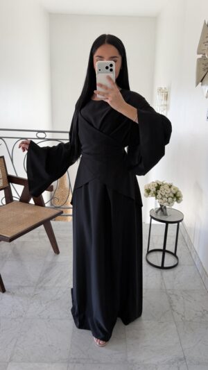 Robe croisé [NOIR]