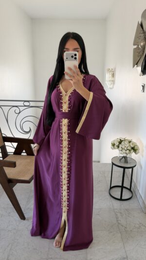 Caftan perlé [FUSHIA]