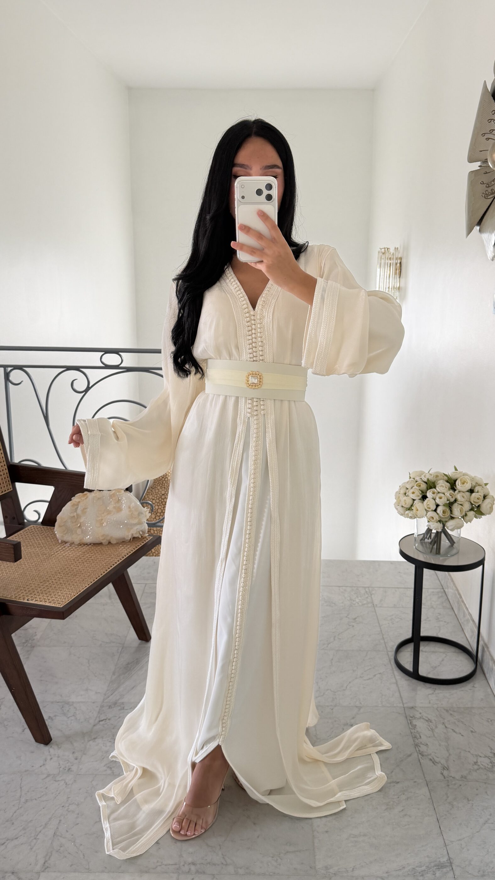 Caftan en oraganza BLANC – Image 2