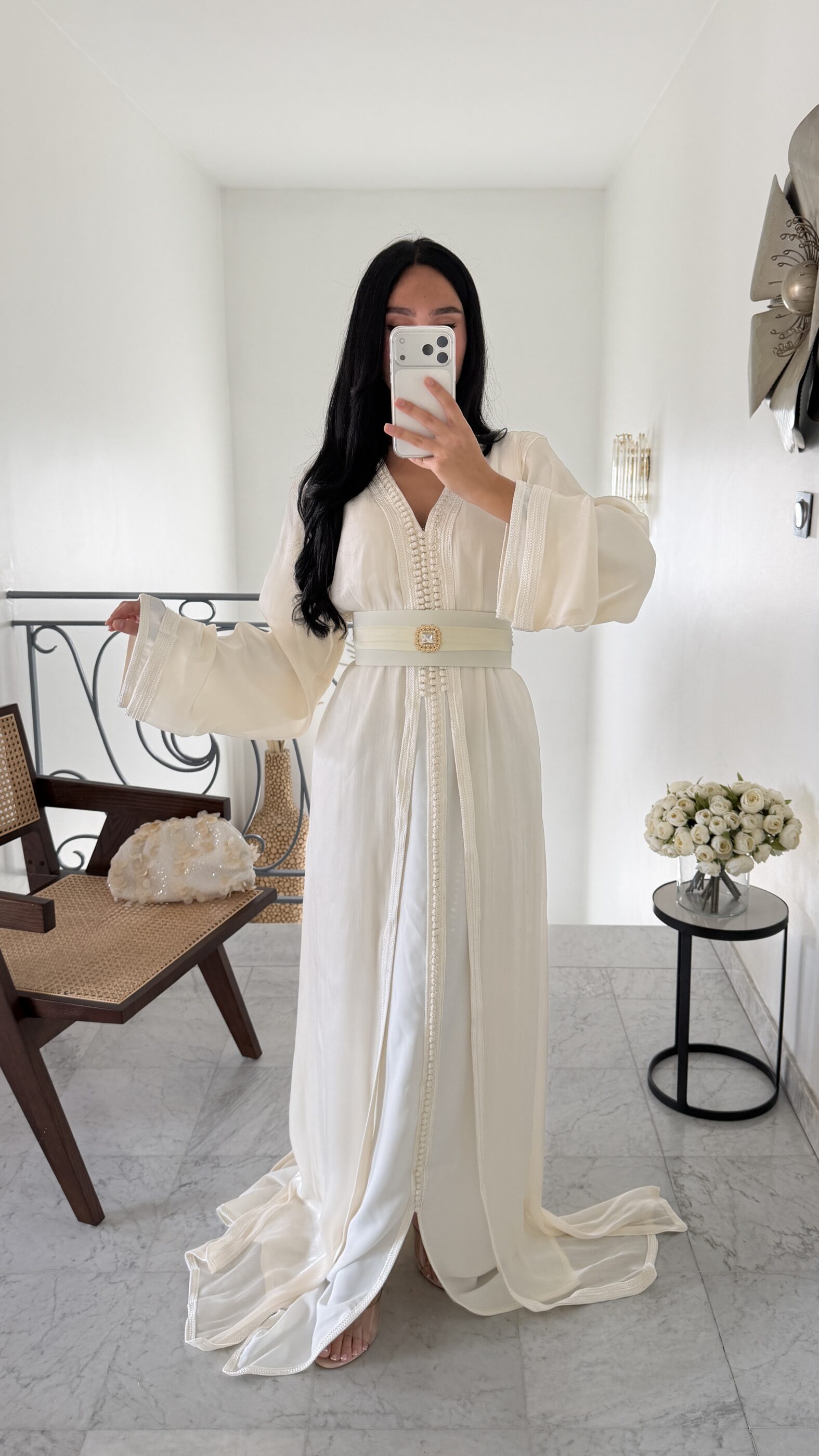 Caftan en oraganza BLANC – Image 3