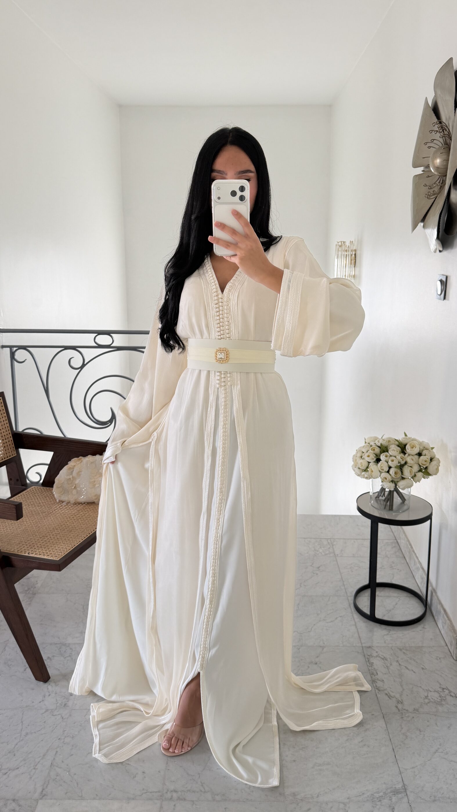 Caftan en oraganza BLANC – Image 4