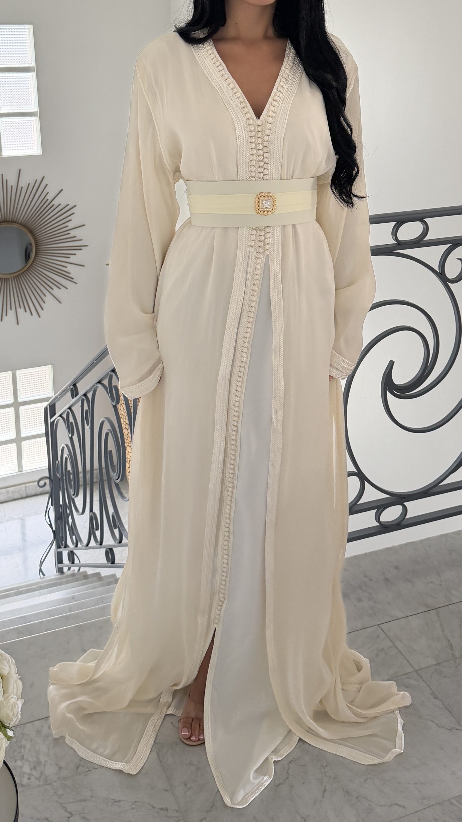 Caftan en oraganza BLANC – Image 6