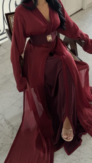 Caftan en oraganza BORDEAUX