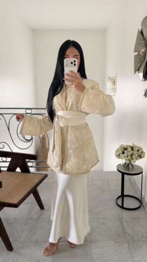 Ensemble en brocard beldi [BEIGE]