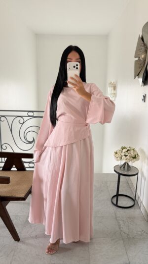 Ensemble jupe cintré [ROSE]
