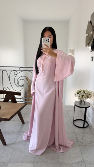 CREATION - Ensemble long kimono sfifa  [ROSE]