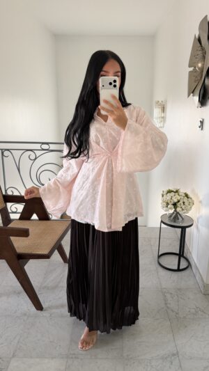 Blouse brodée [ROSE]