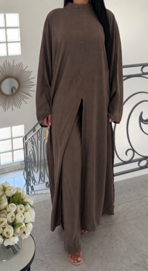 Ensemble asymétrique fluide [MARRON]